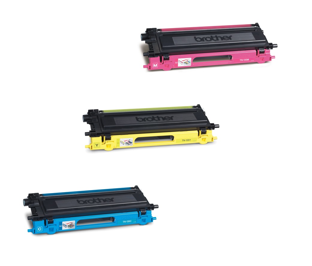 Brother TN-135 High Capacity 3 Colour Toner Cartridge Multipack