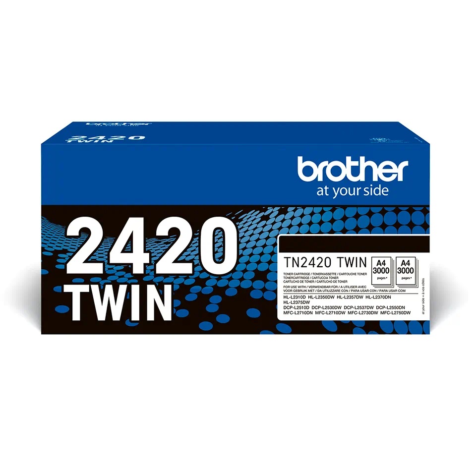 Brother TN2420 High Capacity Black Toner Cartridge Twin Pack 