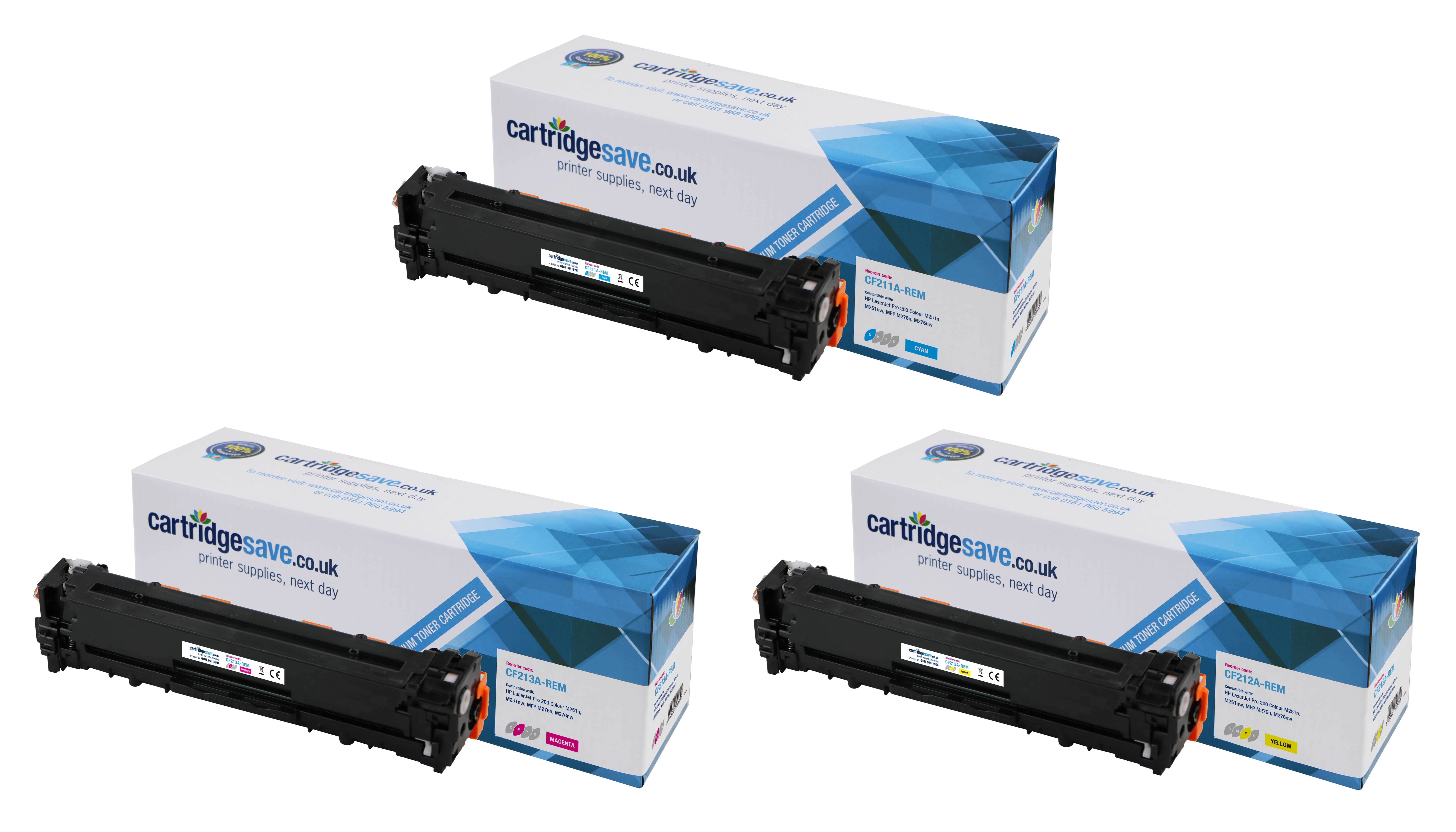 Compatible HP 131A 3 Colour Toner Cartridge Multipack (U0SL1AM)