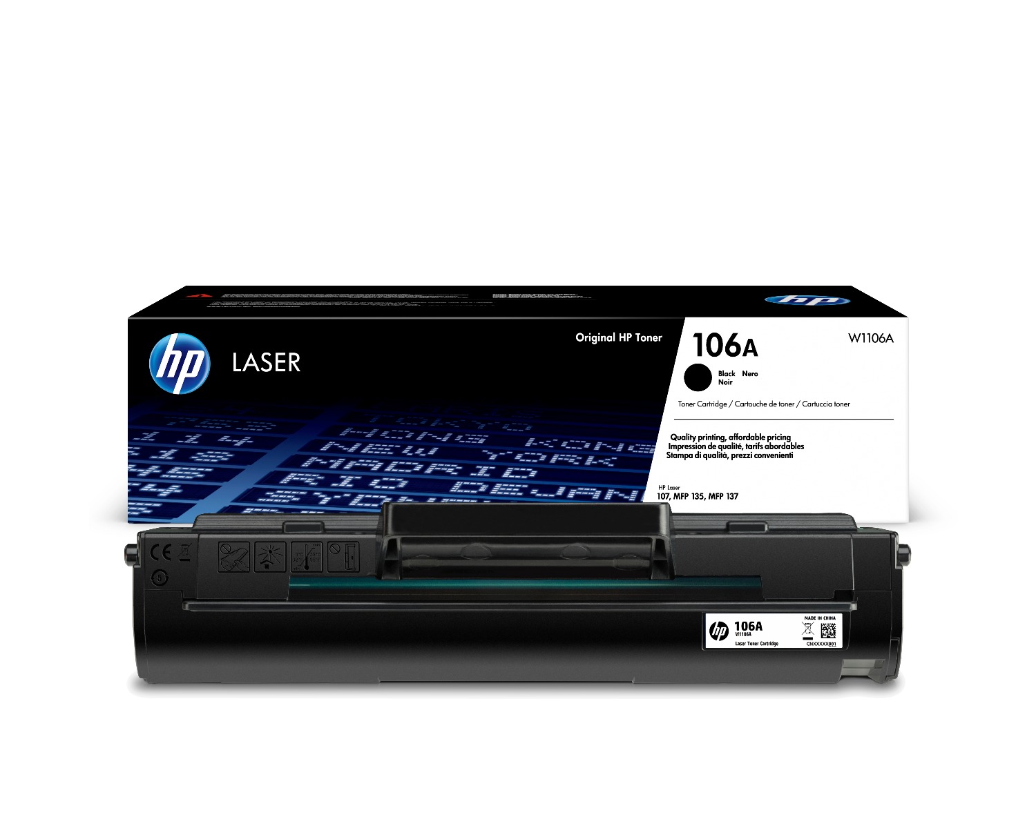 HP 106A Black Toner Cartridge - (W1106A)