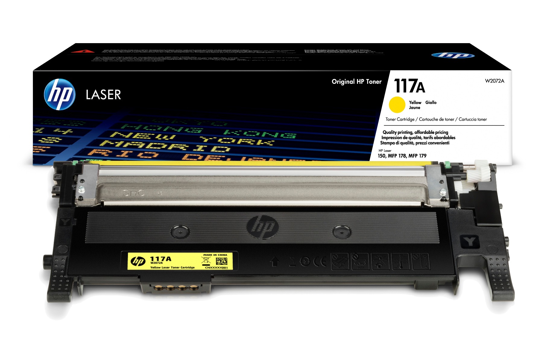 HP 117A Yellow Toner Cartridge - (W2072A)