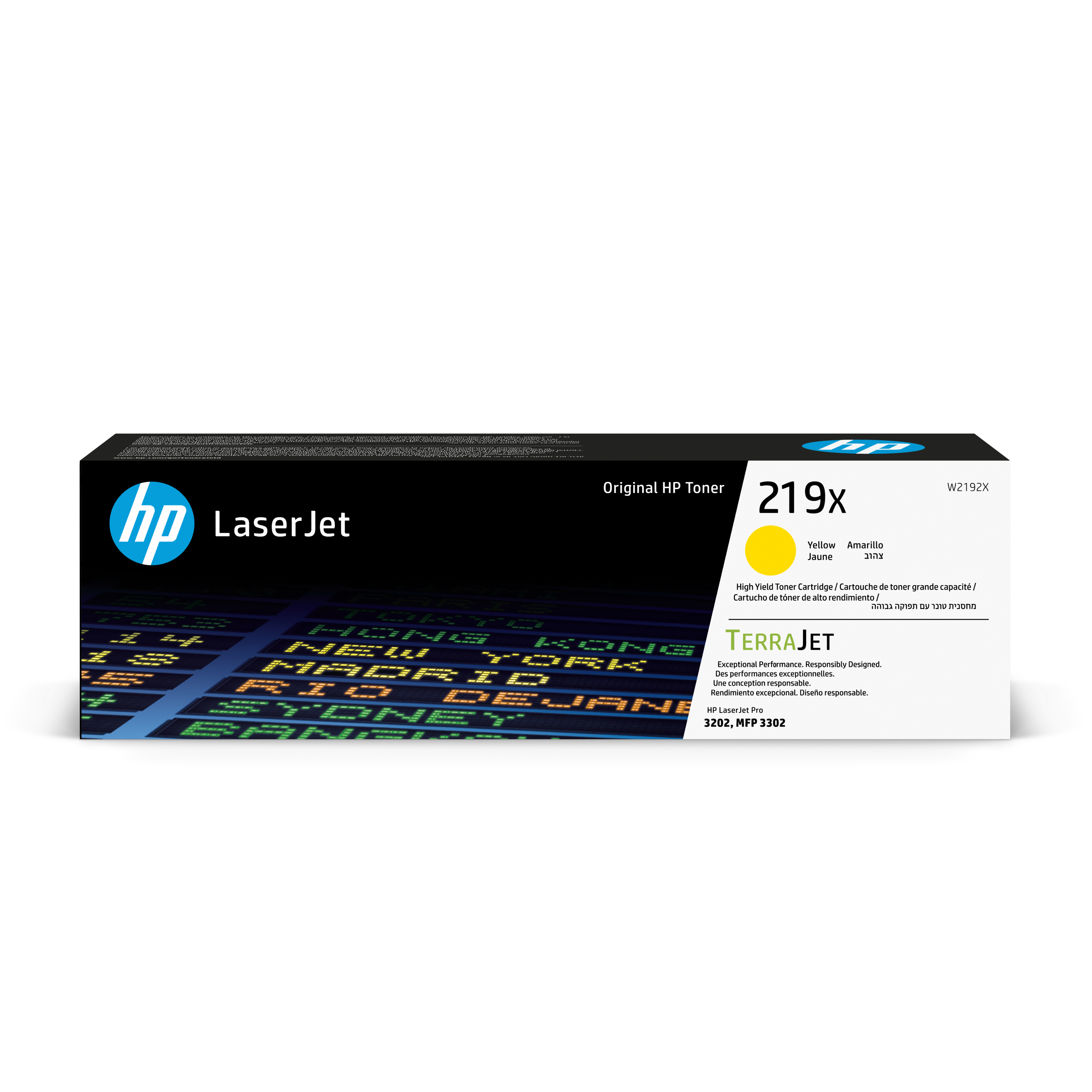 HP 219X High Capacity Yellow Toner Cartridge - (W2192X)