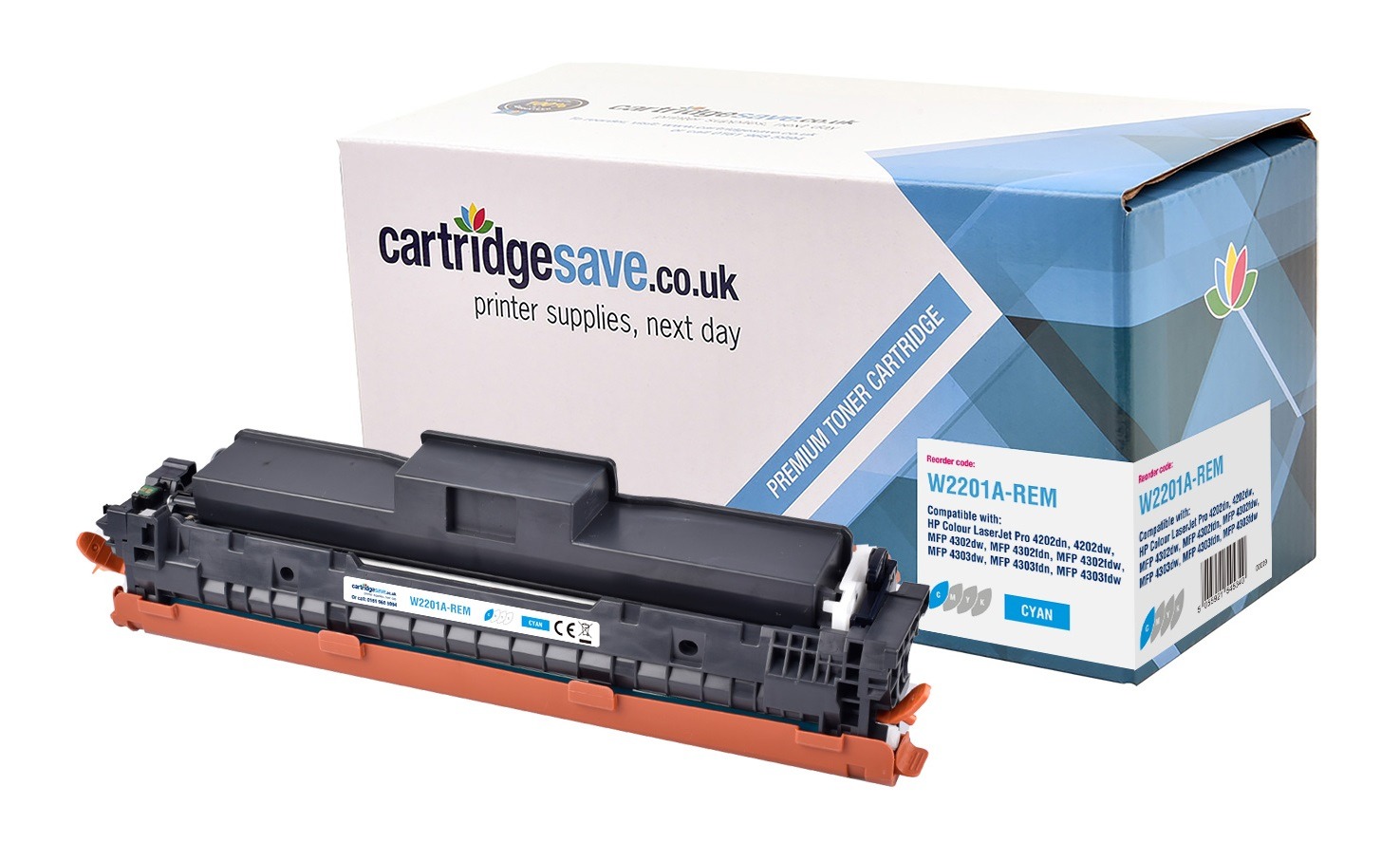 Compatible HP 220A Cyan Toner Cartridge - (W2201A)