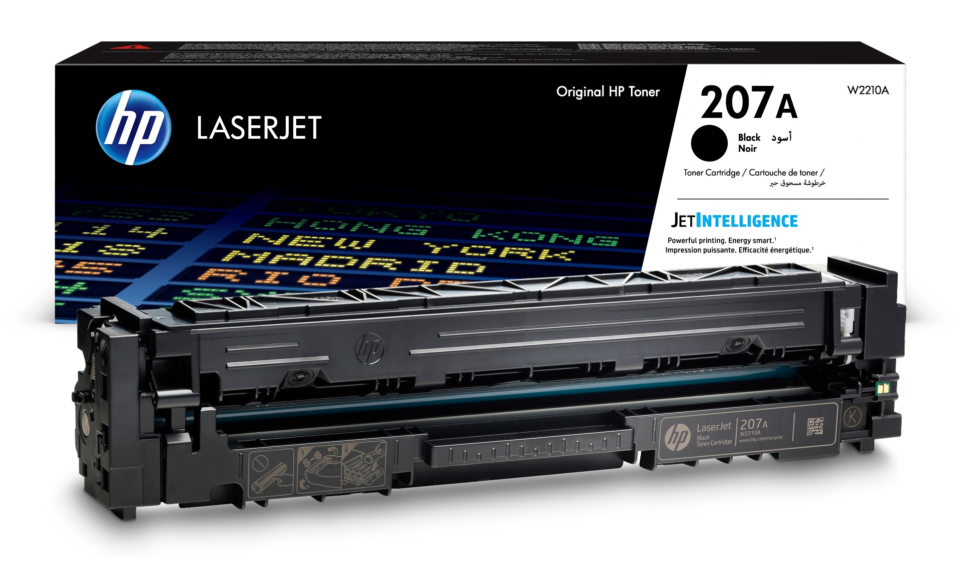 HP 207A Black Toner Cartridge - (W2210A)