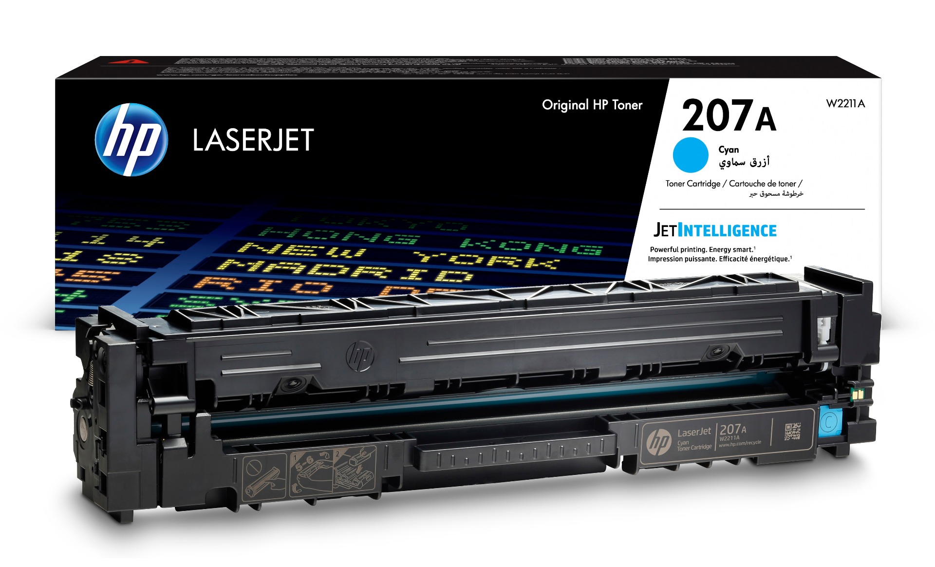 HP 207A Cyan Toner Cartridge - (W2211A)