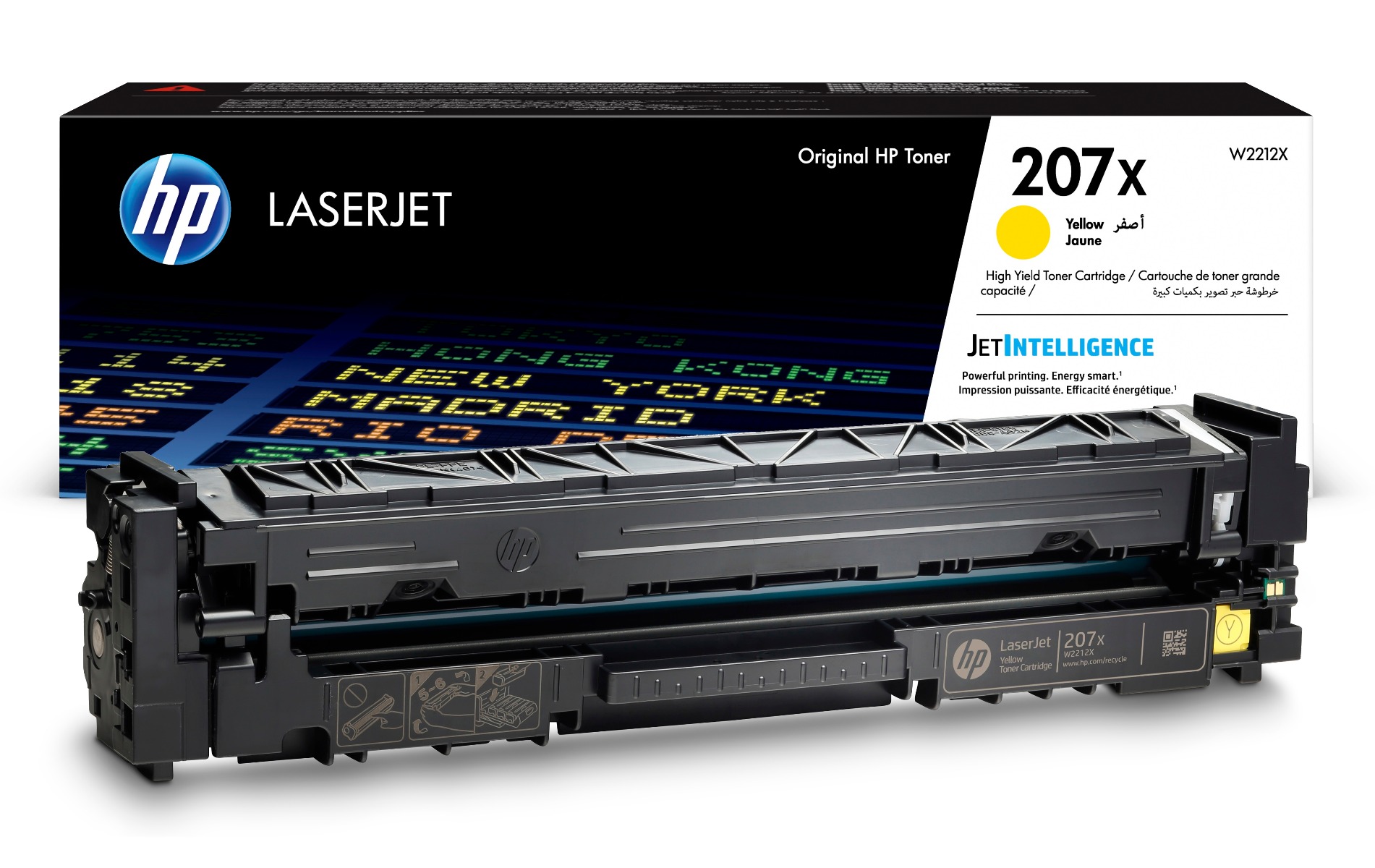 HP 207X High Capacity Yellow Toner Cartridge - (W2212X)