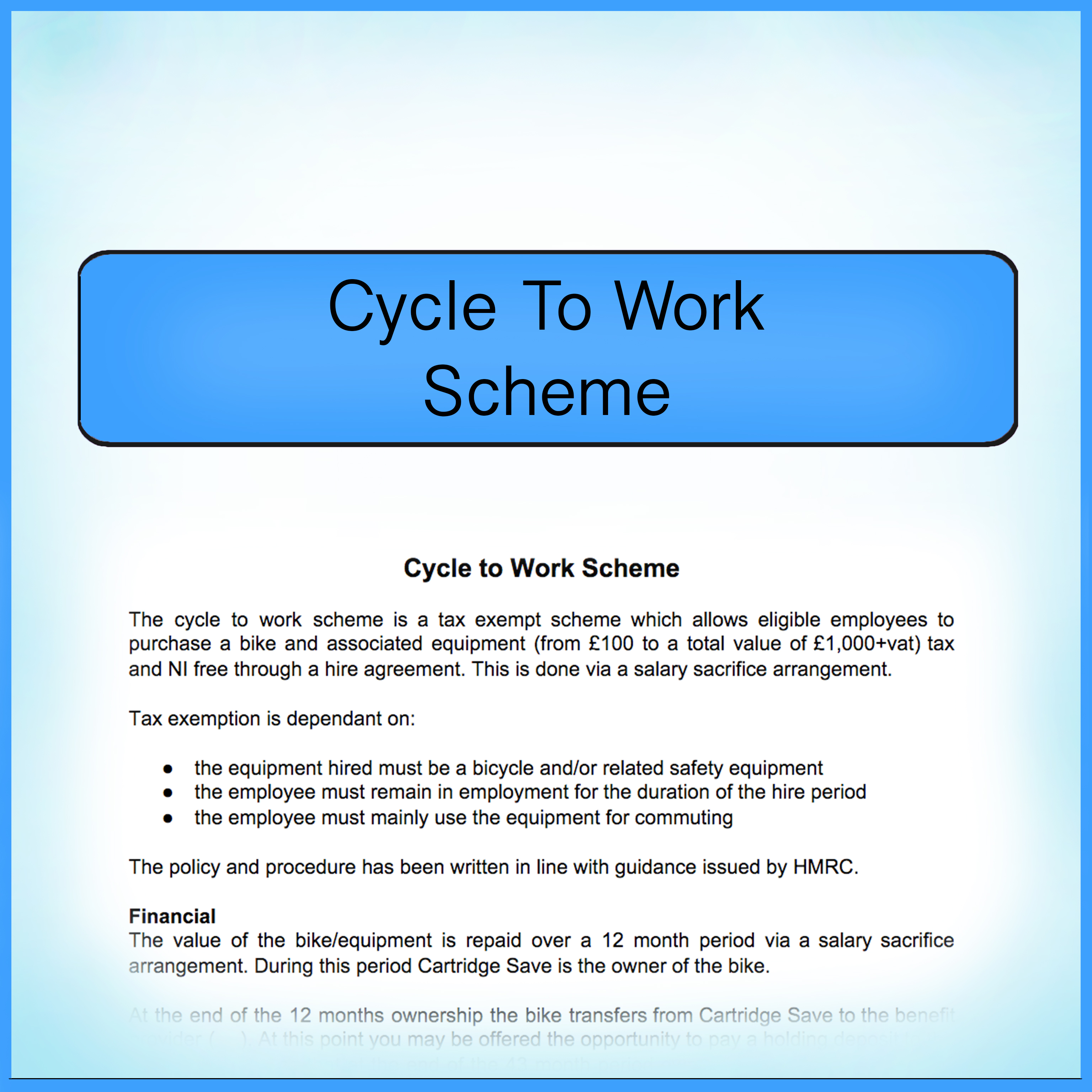 cycle to work salary sacrifice