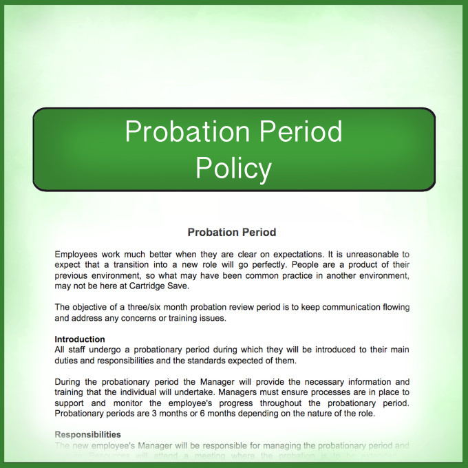 Probation Period Policy Print what matters