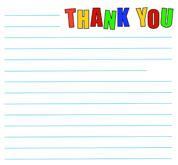 Thank You Note Template For Students